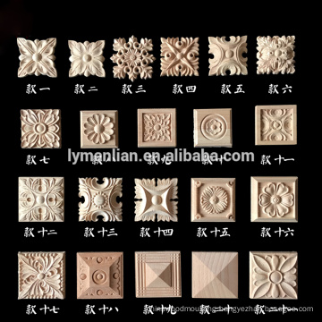 Wood appliques and onlays corner block wood carvings and rosette